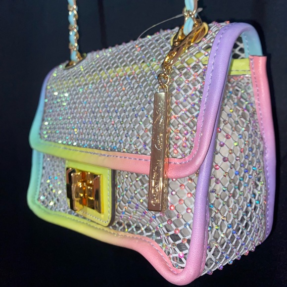 Women’s Aldo Crossbody Transparent Colorful Bag - Picture 4 of 6